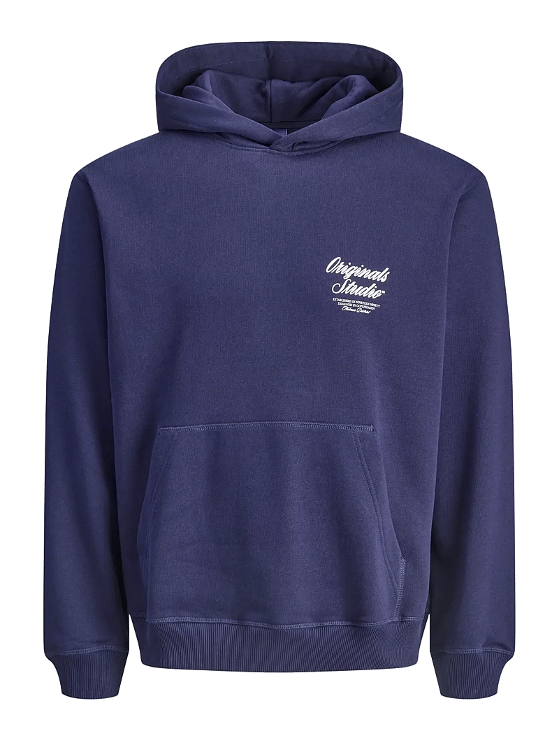 Jack & Jones - JORNORREBRO TYPO BACK SWEAT HOOD SN JNR - kapuzenpullover - ocean cavern - 1