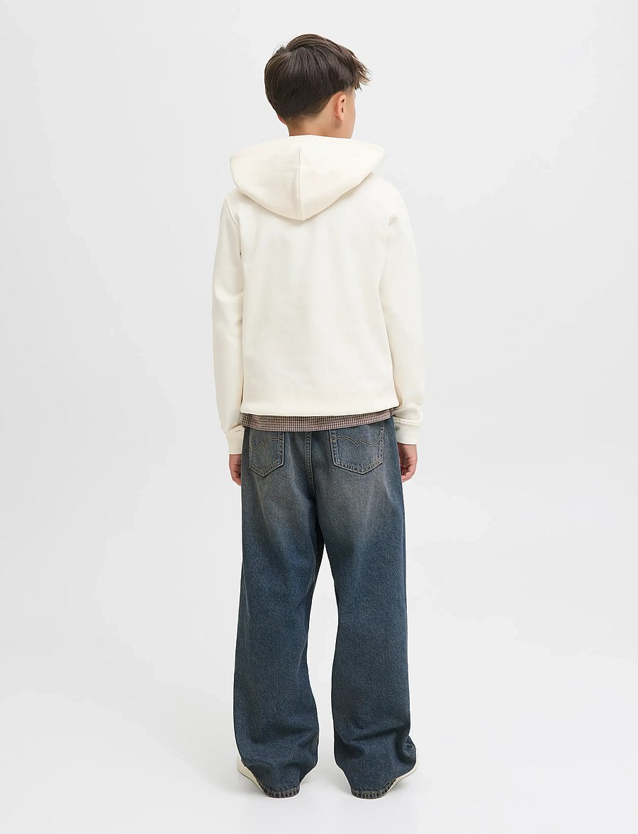 Jack & Jones - JORINWOOD BLOCK BRANDING SWEAT NOOS JNR - sweatshirts - antique white - 3