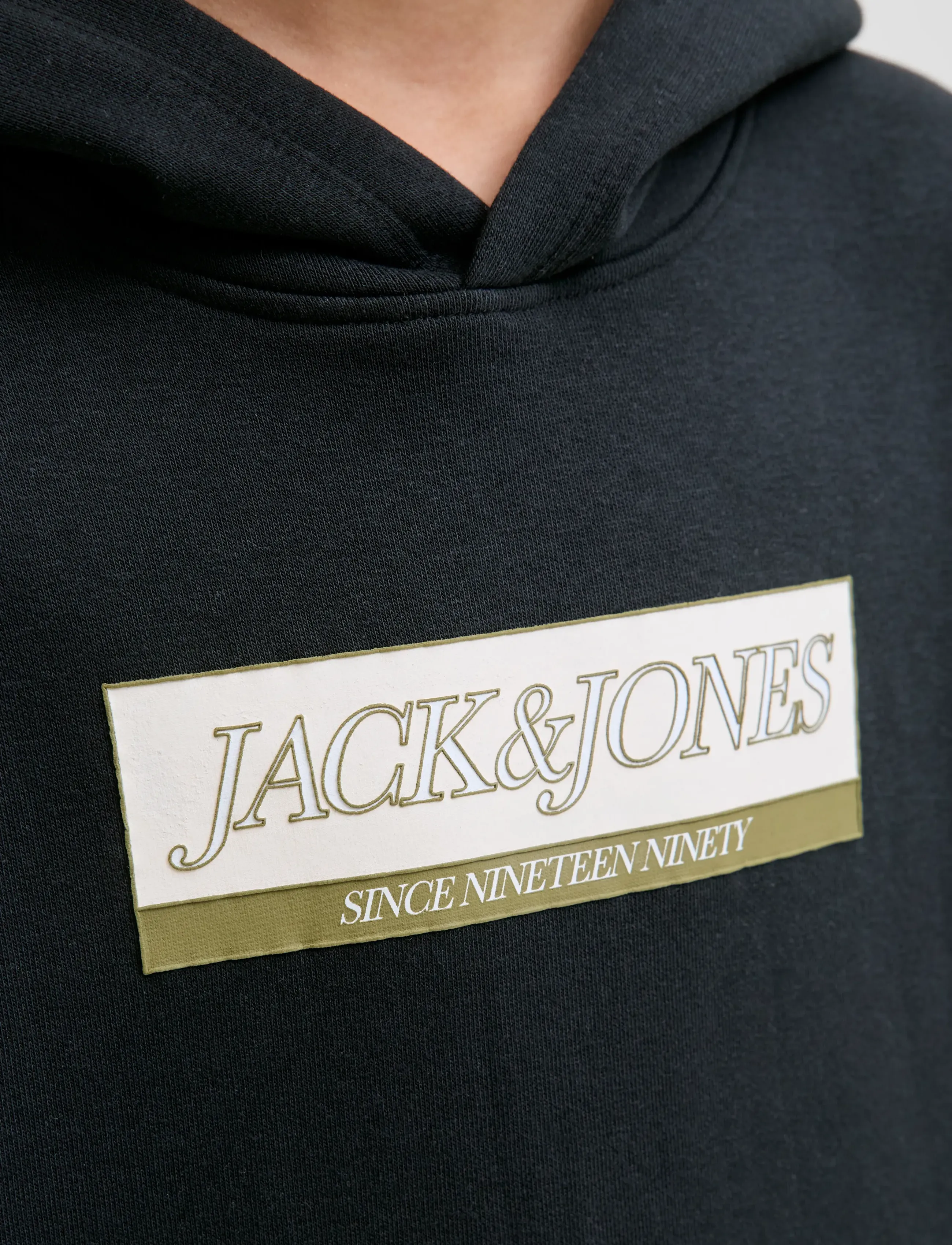 Jack & Jones - JORINWOOD BLOCK BRANDING SWEAT NOOS JNR - sweatshirts - black - 3
