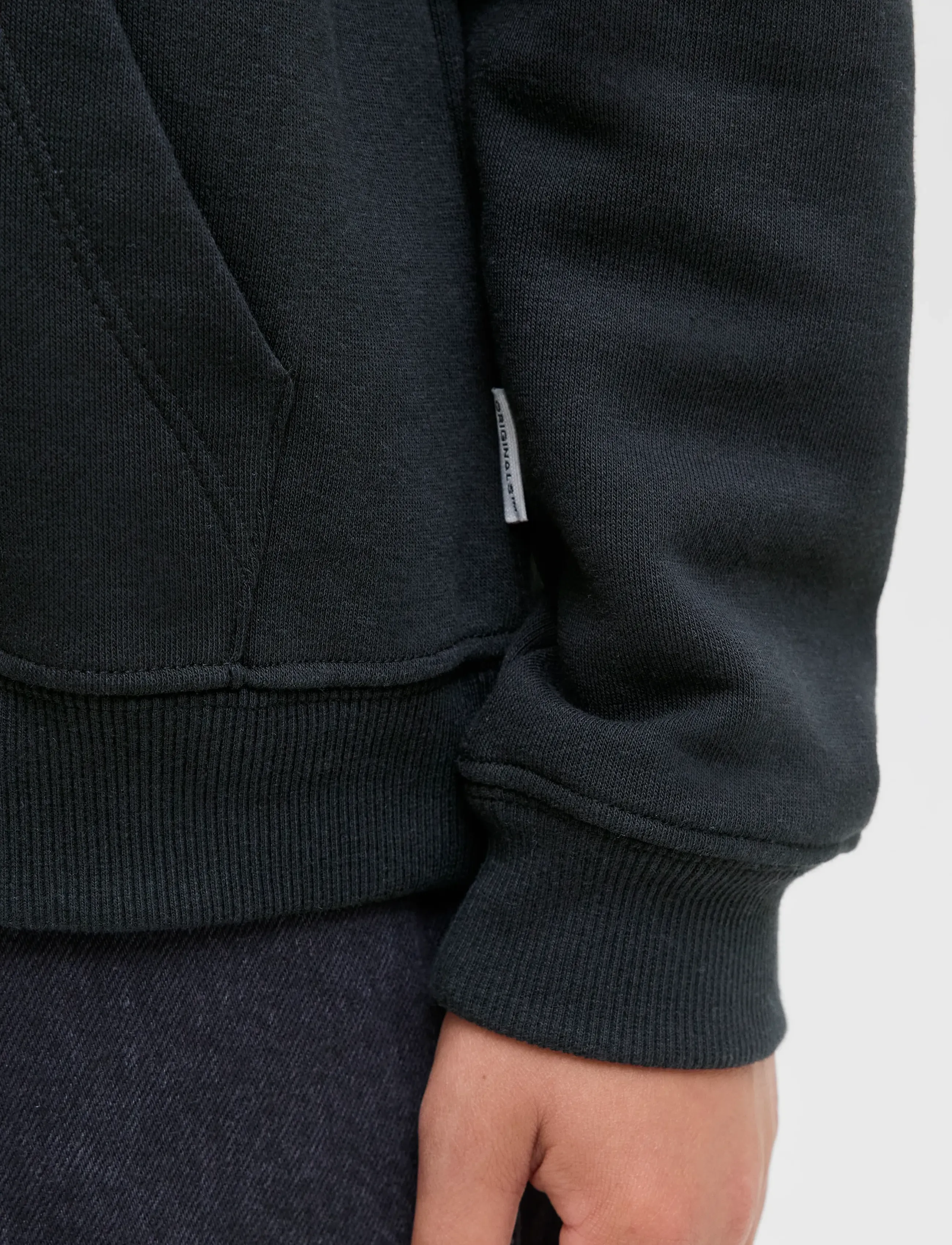 Jack & Jones - JORINWOOD BLOCK BRANDING SWEAT NOOS JNR - sweatshirts - black - 5