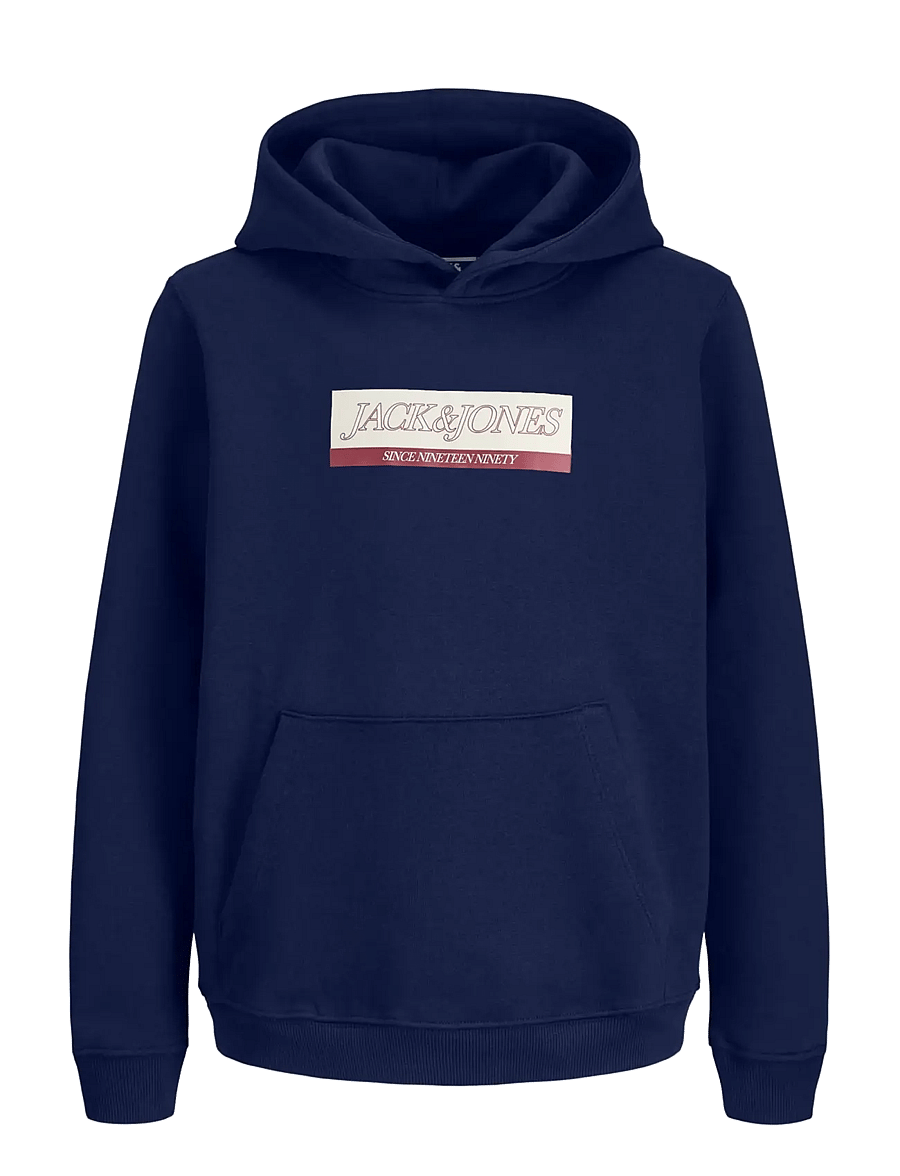 Jack & Jones - JORINWOOD BLOCK BRANDING SWEAT NOOS JNR - sweatshirts - ocean cavern - 1