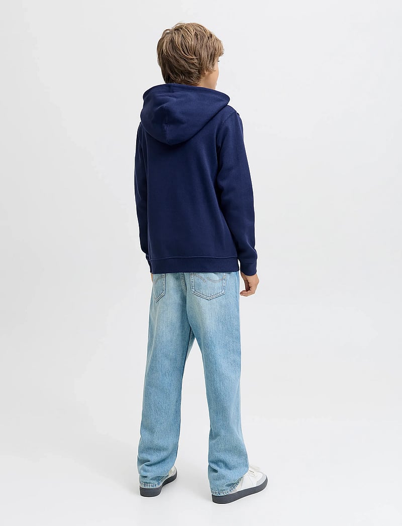 Jack & Jones - JORINWOOD BLOCK BRANDING SWEAT NOOS JNR - sweatshirts - ocean cavern - 3