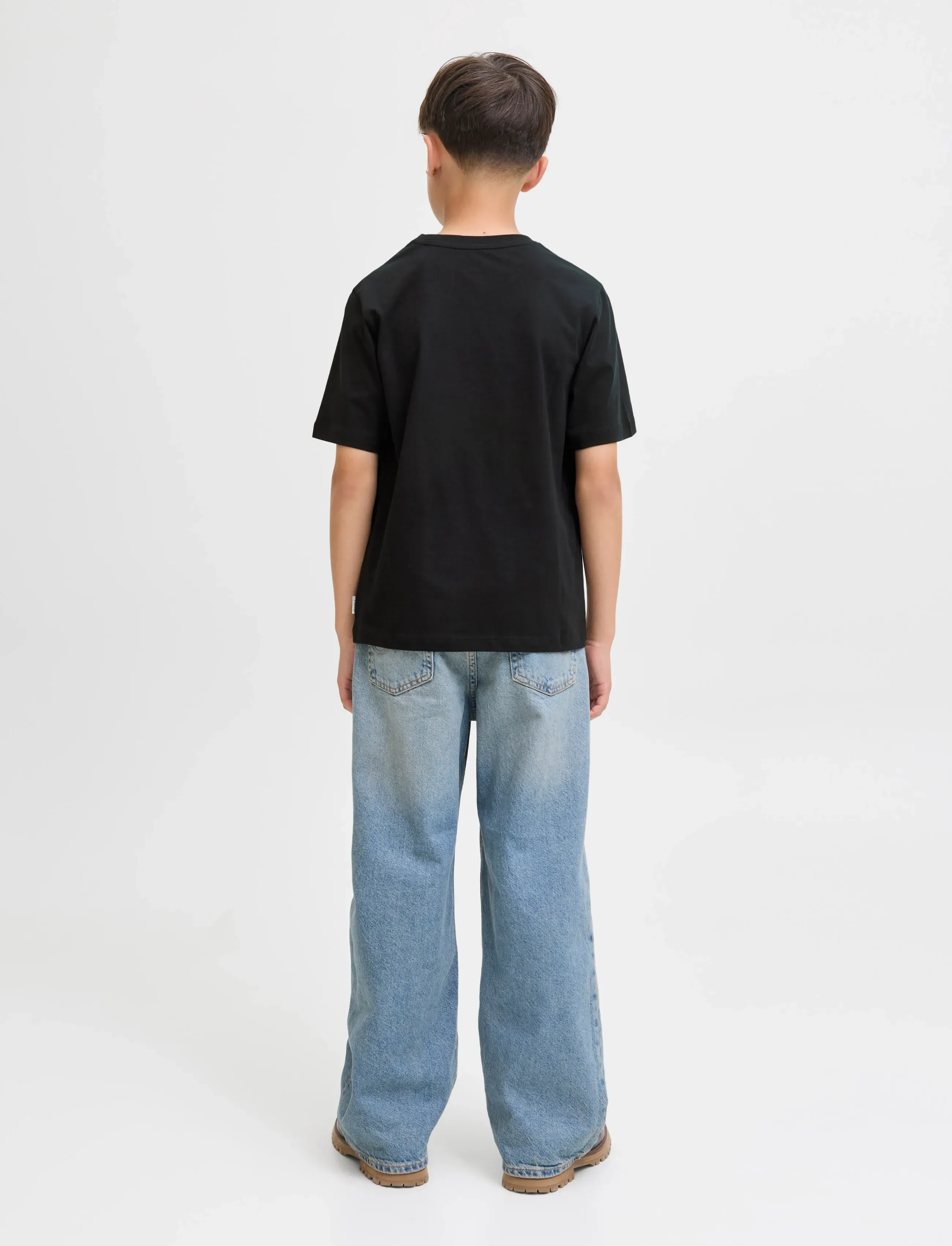 Jack & Jones - JORINWOOD BLOCK BRAND TEE SS CN NOOS JNR - kurzärmelige - black - 2