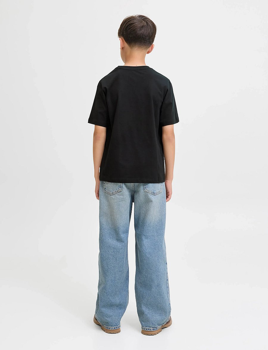 Jack & Jones - JORINWOOD BLOCK BRAND TEE SS CN NOOS JNR - kurzärmelige - black - 2