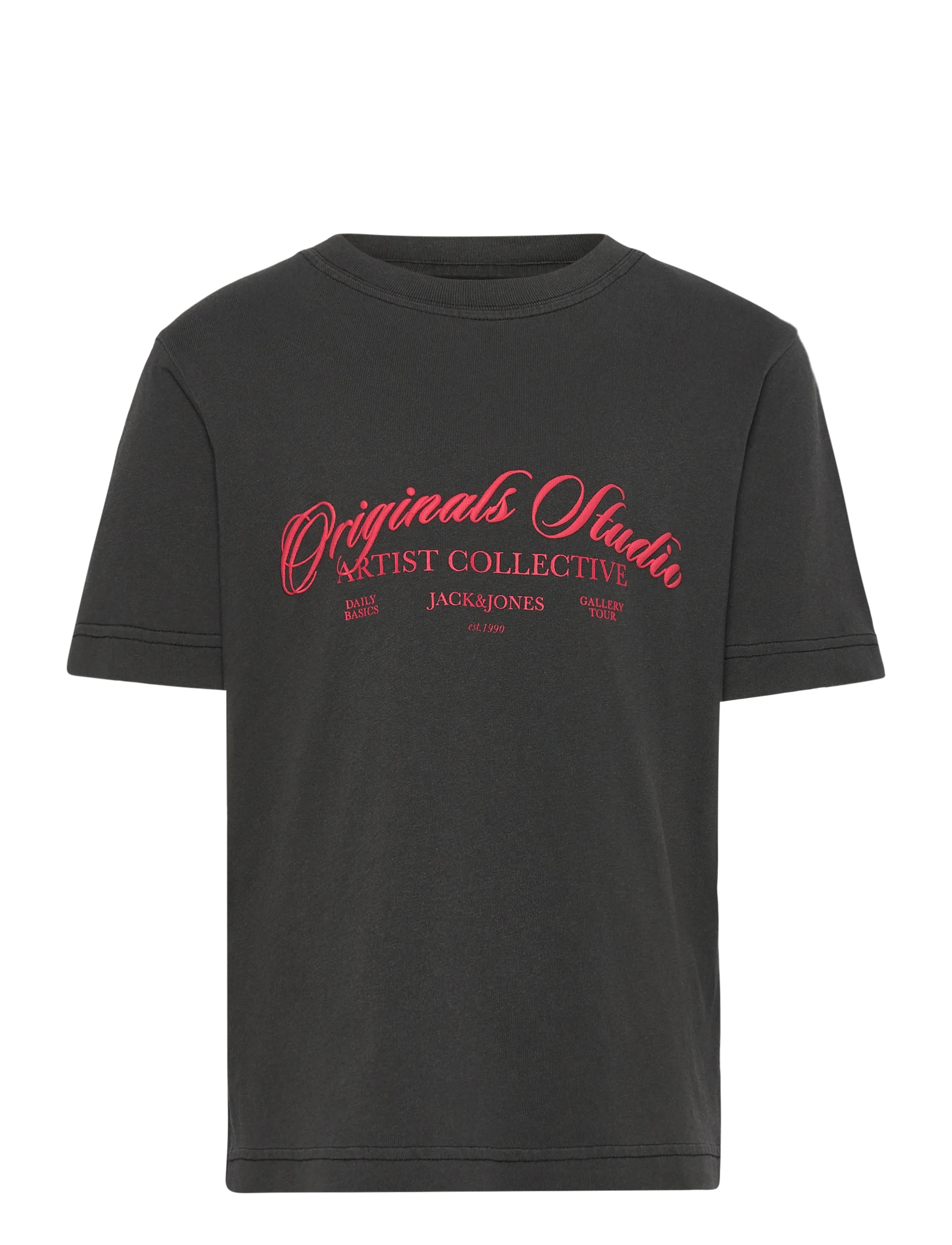 Jack & Jones JORINWOOD WASH TEE SS CREW NECK JNR - Kleidung - BLACK / black