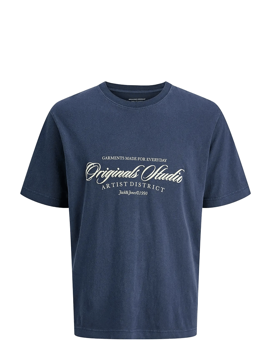 Jack & Jones - JORINWOOD WASH TEE SS CREW NECK JNR - kortærmede t-shirts - ocean cavern - 1