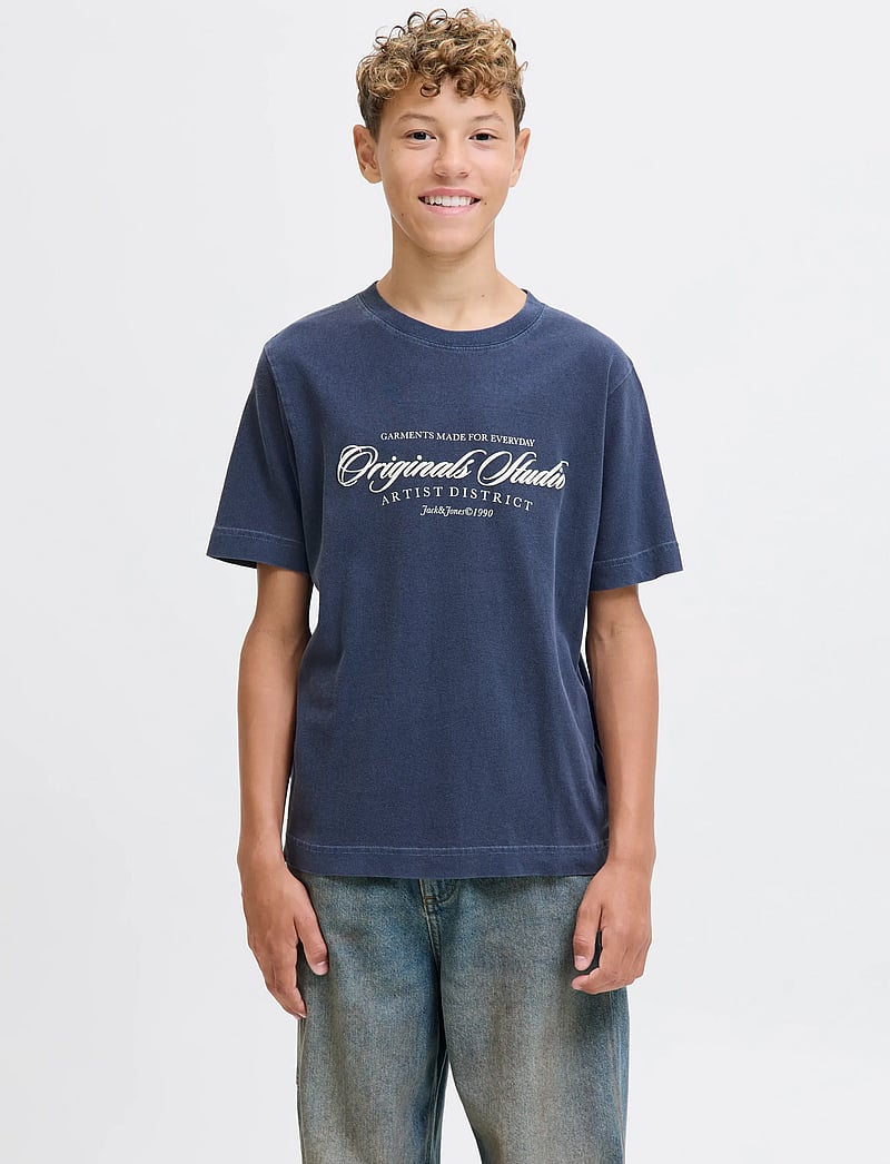 Jack & Jones - JORINWOOD WASH TEE SS CREW NECK JNR - kurzärmelige - ocean cavern - 0