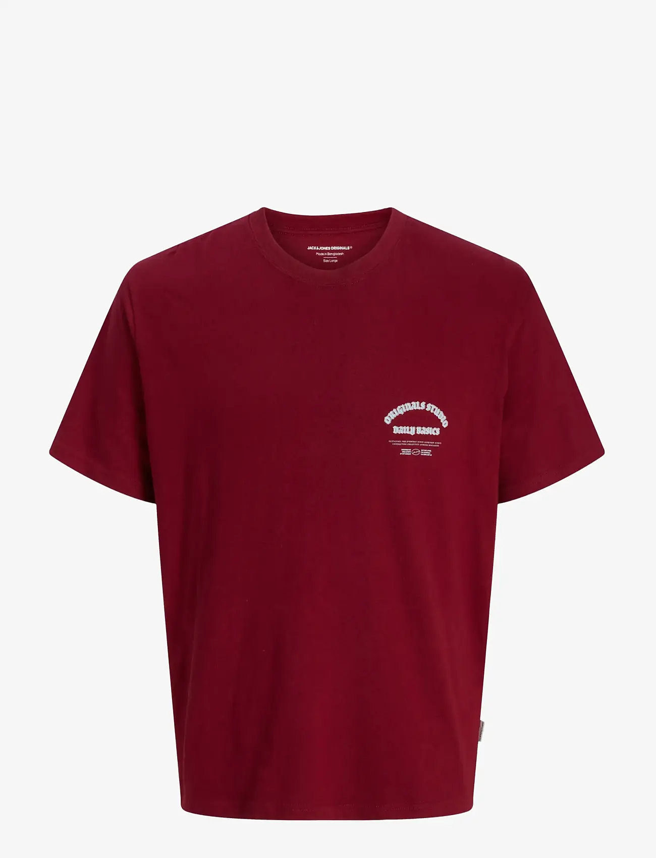 Jack & Jones - JORMEADOWS TYPO TEE SS CREW NECK JNR - t-shirts à manches courtes - tibetan red - 0