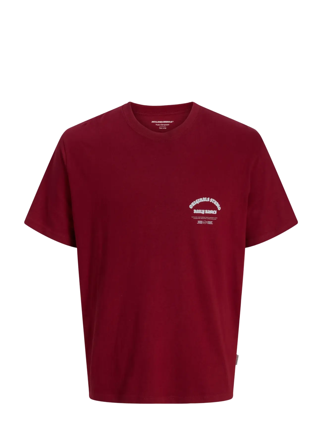 Jack & Jones JORMEADOWS TYPO TEE SS CREW NECK JNR - Last chance - TIBETAN RED / red