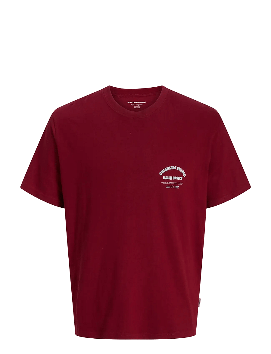 Jack & Jones - JORMEADOWS TYPO TEE SS CREW NECK JNR - kurzärmelige - tibetan red - 0