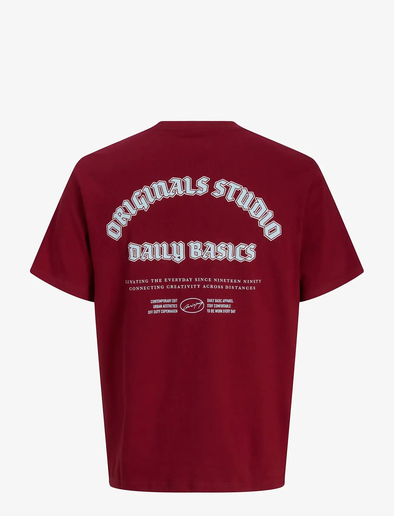 Jack & Jones - JORMEADOWS TYPO TEE SS CREW NECK JNR - t-shirts à manches courtes - tibetan red - 1