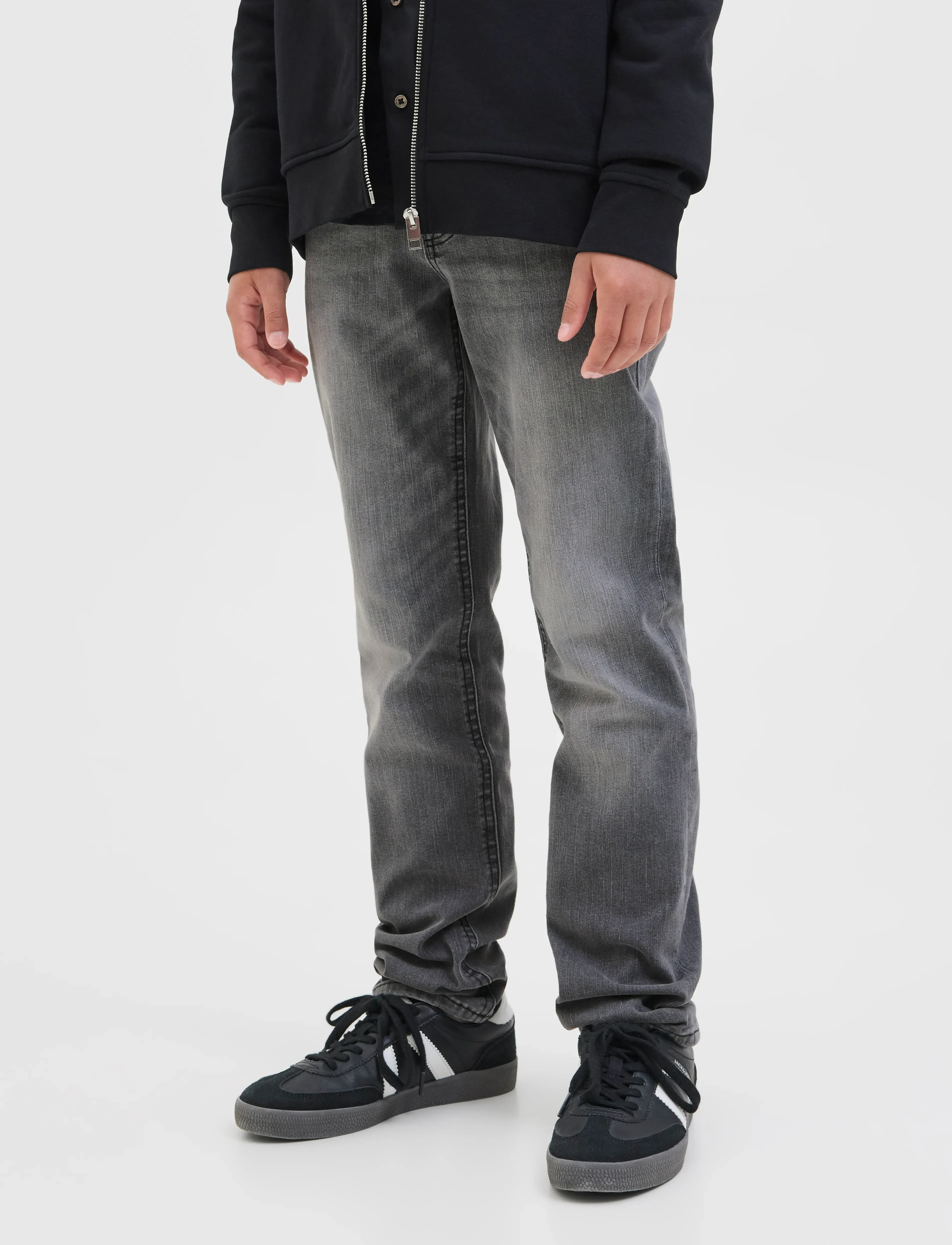 Jack & Jones JJIGLENN JJORIGINAL SQ 903 NOOS JNR - Skinny jeans - BLACK DENIM / black