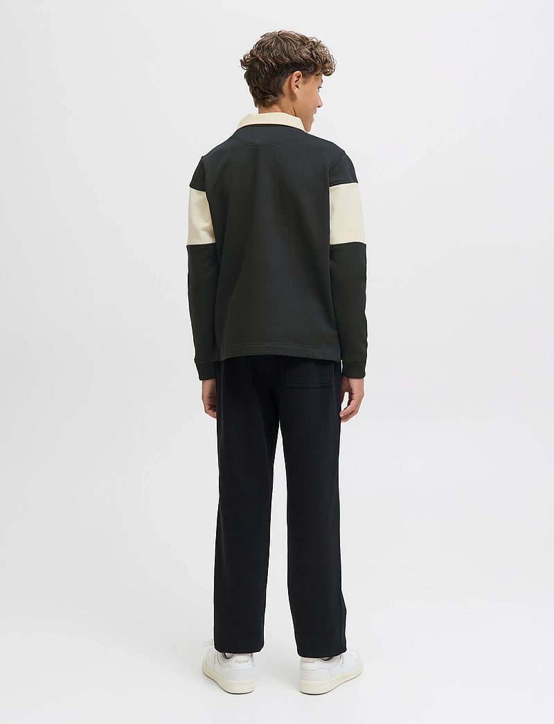 Jack & Jones - JORNORREBRO BLOCKING SWEAT POLO JNR - langärmelig poloshirt - black - 2