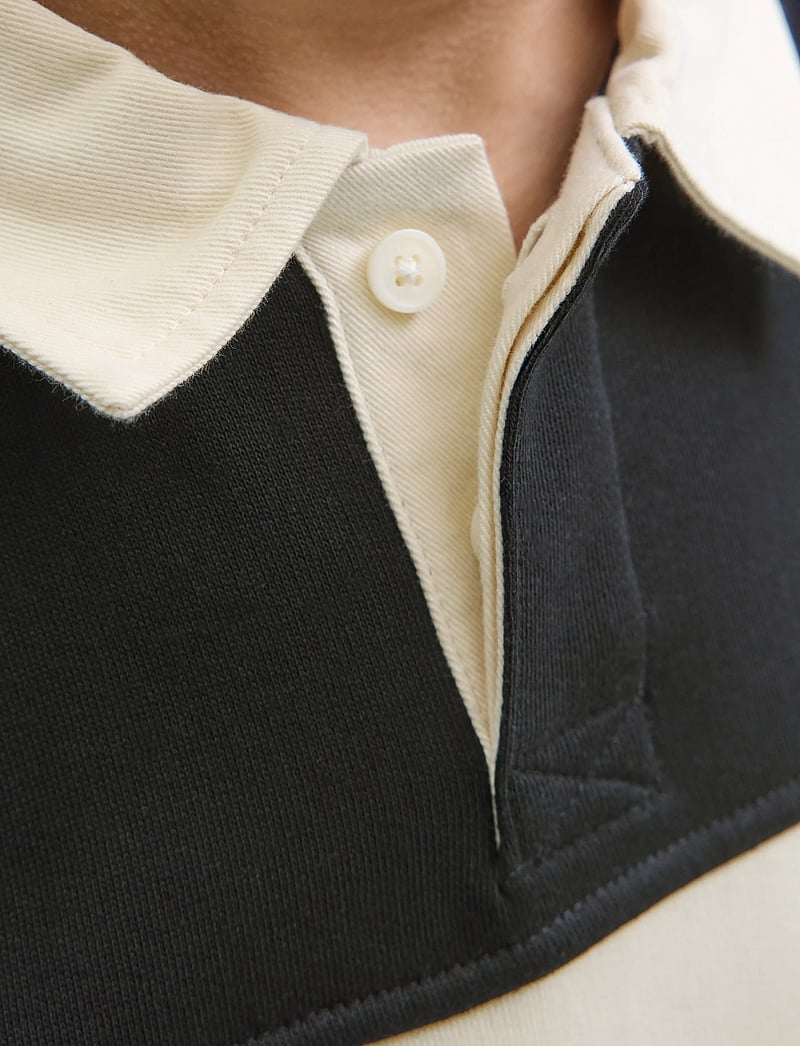 Jack & Jones - JORNORREBRO BLOCKING SWEAT POLO JNR - langärmelig poloshirt - black - 4