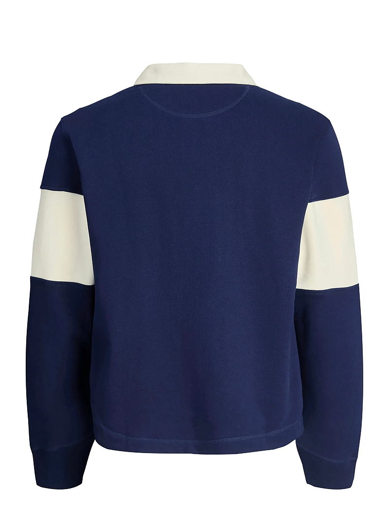 Jack & Jones - JORNORREBRO BLOCKING SWEAT POLO JNR - langärmelig poloshirt - ocean cavern - 2