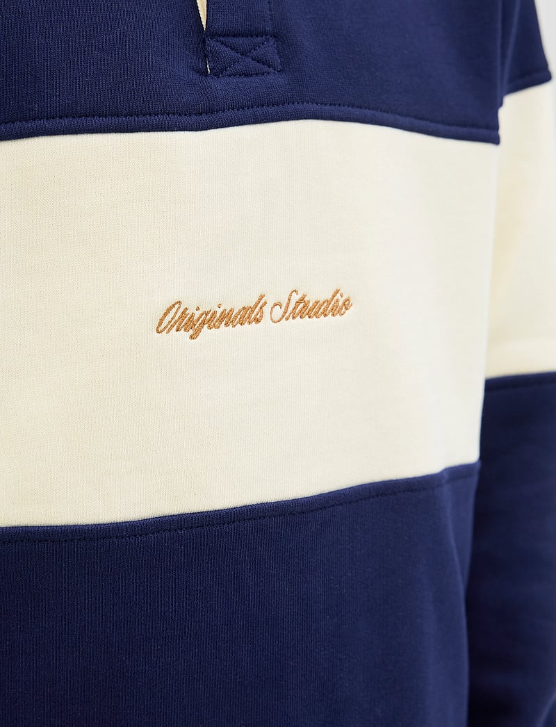 Jack & Jones - JORNORREBRO BLOCKING SWEAT POLO JNR - langärmelig poloshirt - ocean cavern - 4