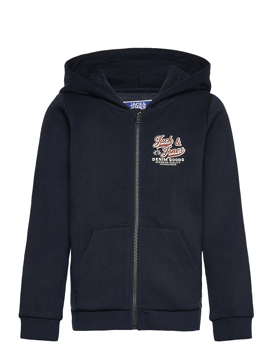 Jack & Jones - JJELOGO ZIP HOOD 2COL AW 25 NOOS MNI - pulls à capuche - sky captain - 0