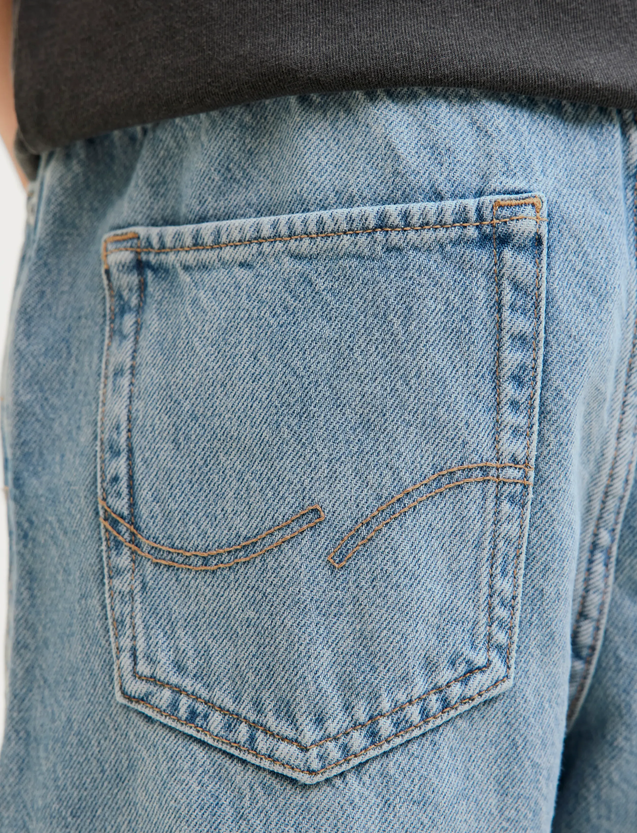 Jack & Jones - JJIALEX JJORIGINAL SBD 119 LN JNR - rúmar gallabuxur - blue denim - 4