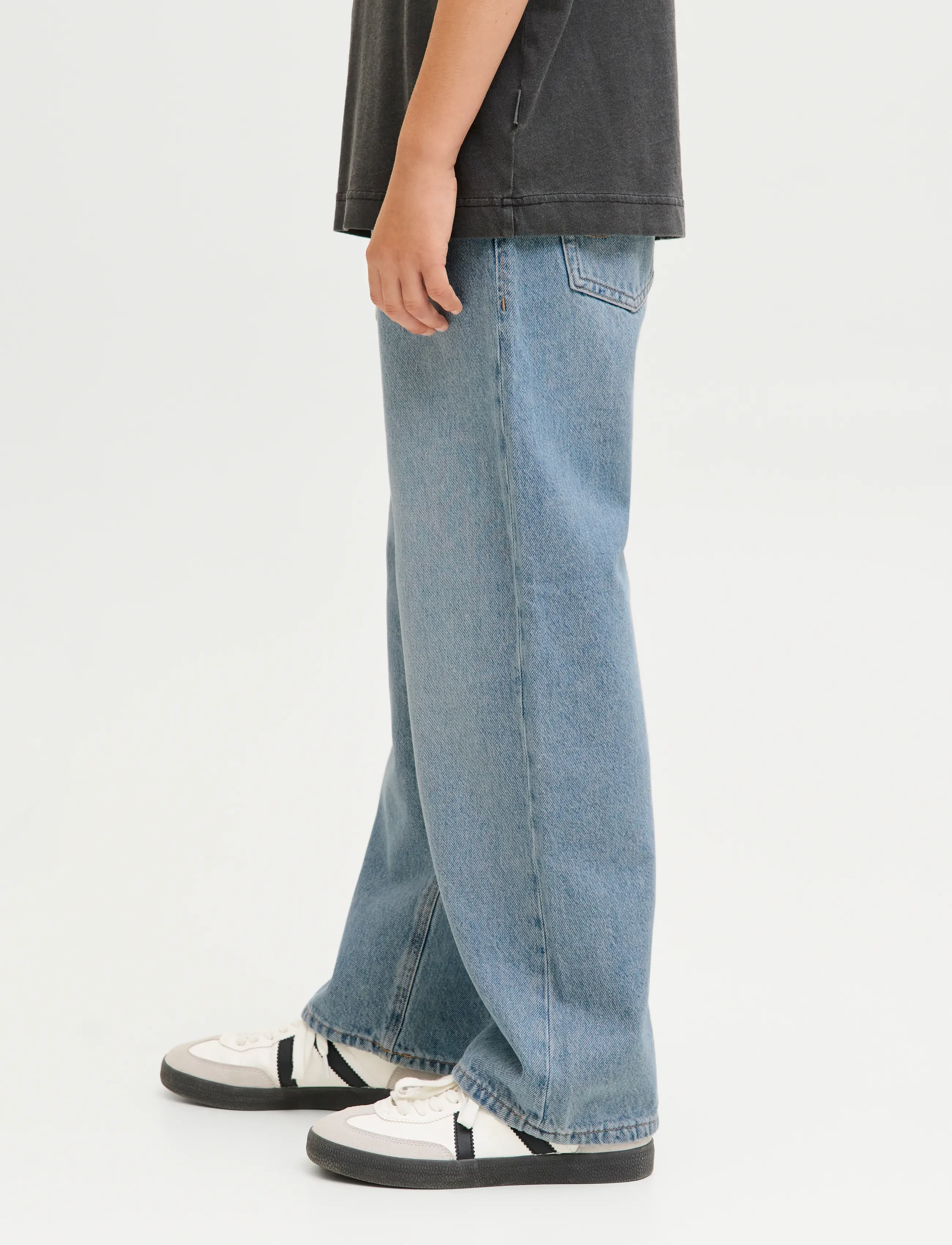 Jack & Jones - JJIALEX JJORIGINAL SBD 119 LN JNR - rúmar gallabuxur - blue denim - 5