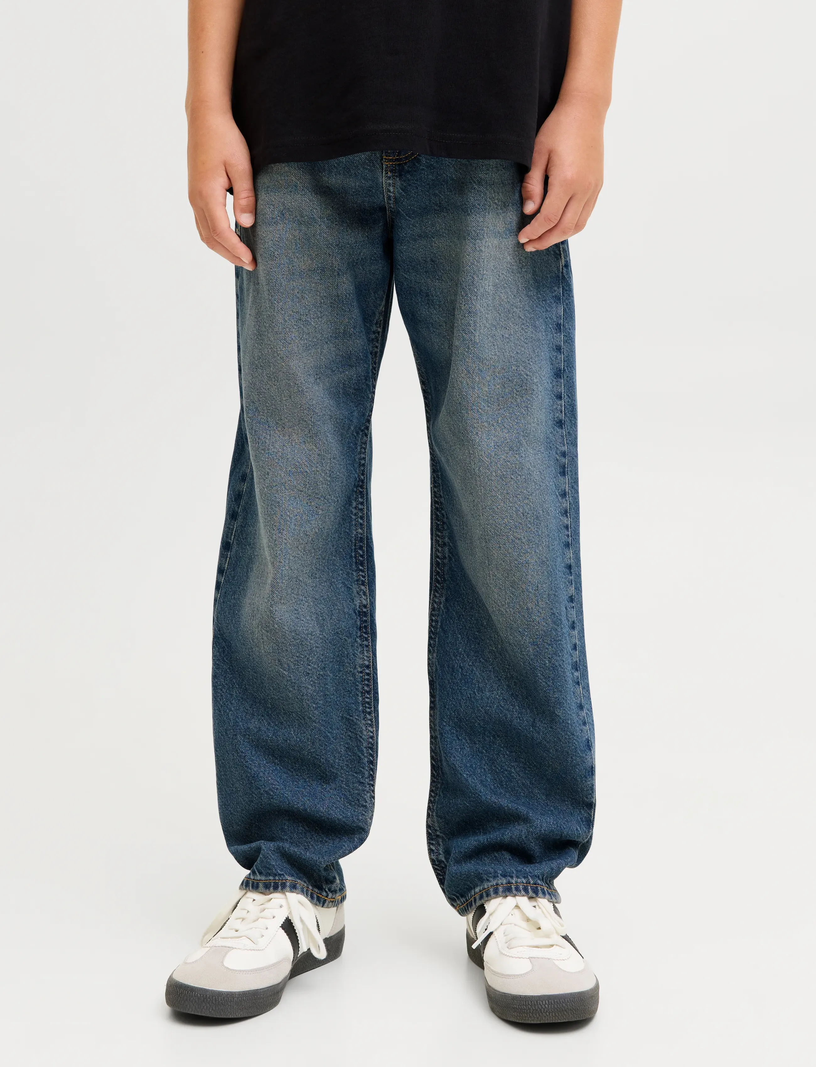 Jack & Jones JJICHRIS JJORIGINAL SQ 080 LN JNR - Loose jeans - BLUE DENIM / blue