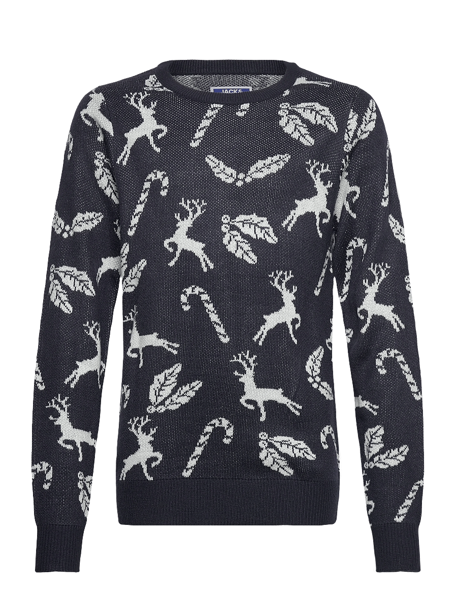 Jack & Jones - JJXMAS ANDREW KNIT CREW NECK JNR - pullover - sky captain - 0