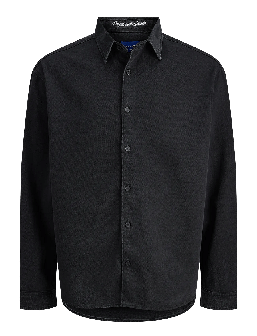 Jack & Jones - JORNORREBRO DENIM SHIRT LS JNR - langärmlige hemden - black denim - 1