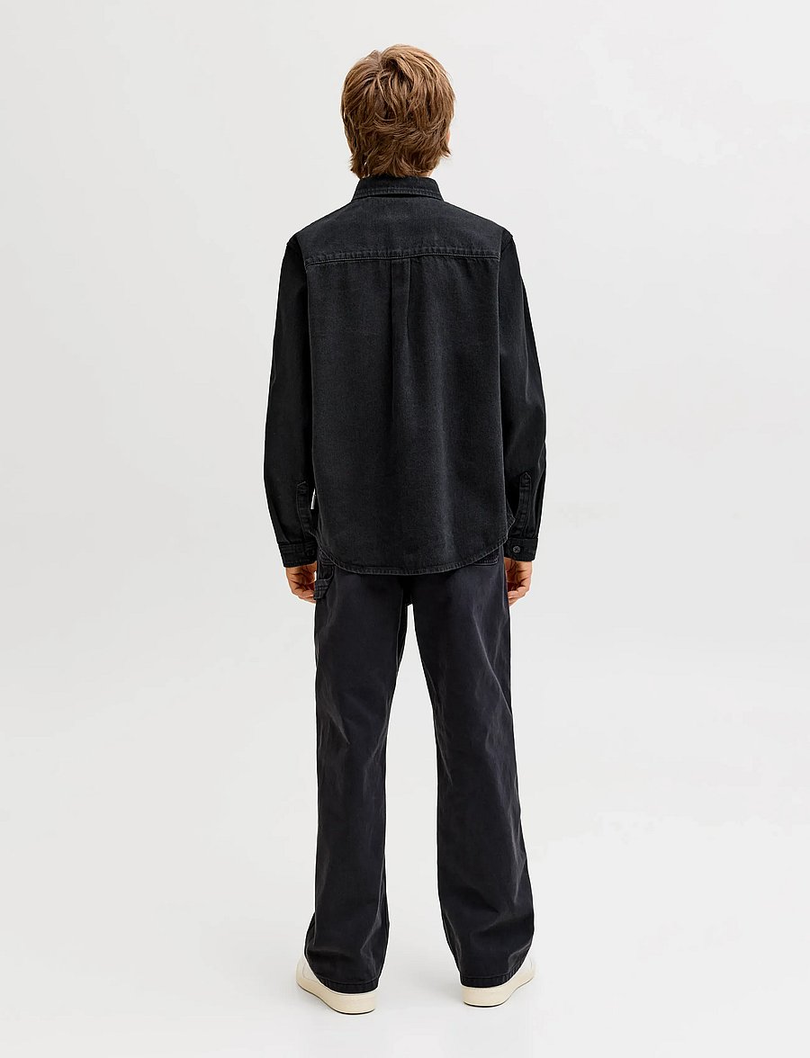 Jack & Jones - JORNORREBRO DENIM SHIRT LS JNR - langärmlige hemden - black denim - 2
