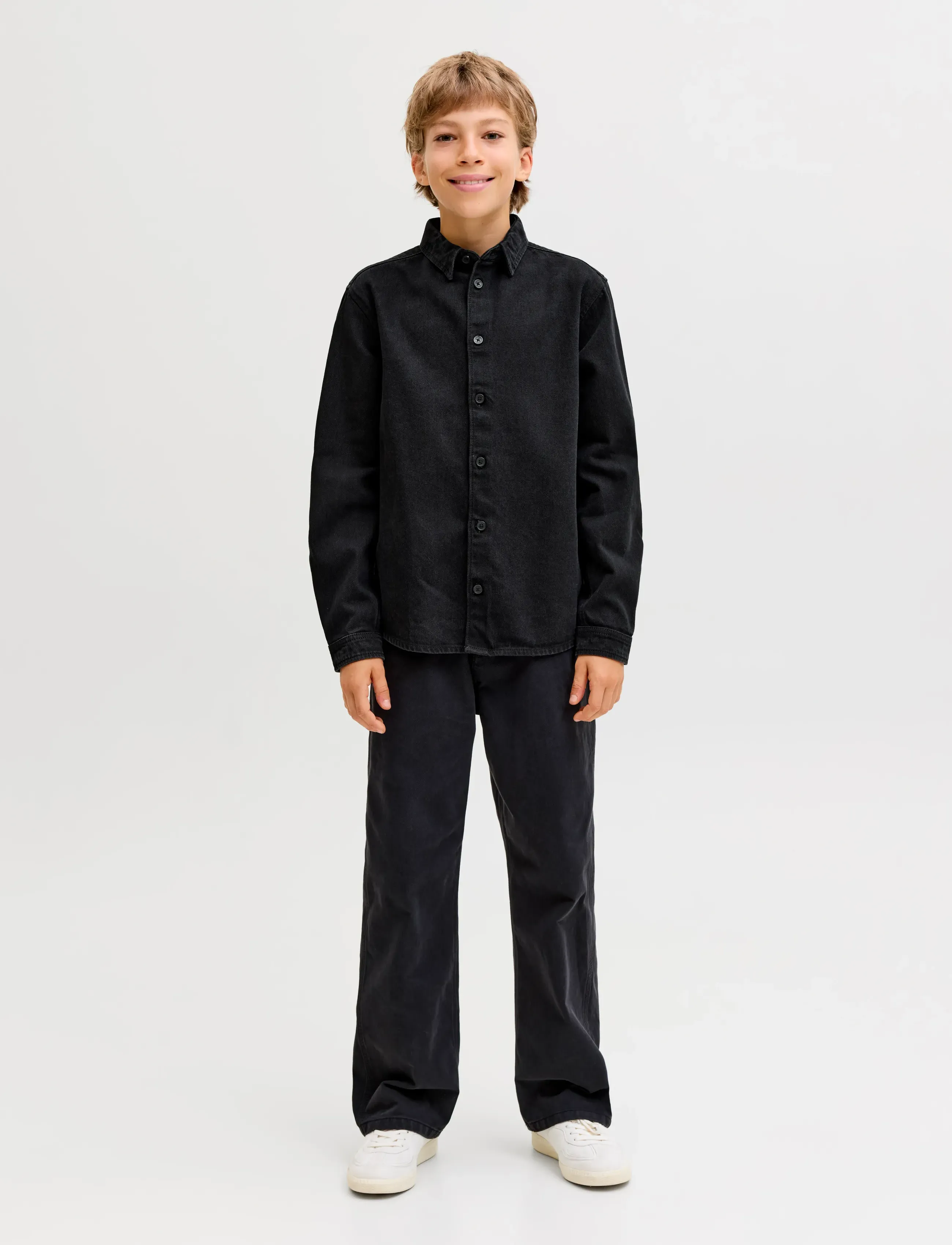 Jack & Jones - JORNORREBRO DENIM SHIRT LS JNR - langærmede skjorter - black denim - 3