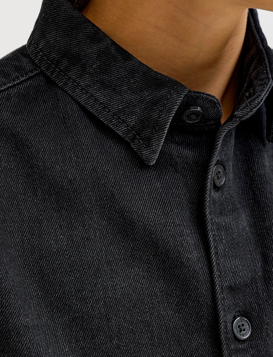 Jack & Jones - JORNORREBRO DENIM SHIRT LS JNR - langärmlige hemden - black denim - 4