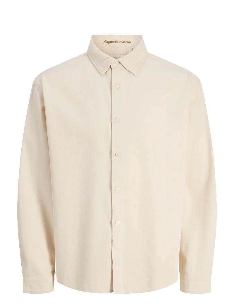 Jack & Jones - JORNORREBRO DENIM SHIRT LS JNR - långärmade skjortor - ecru - 0