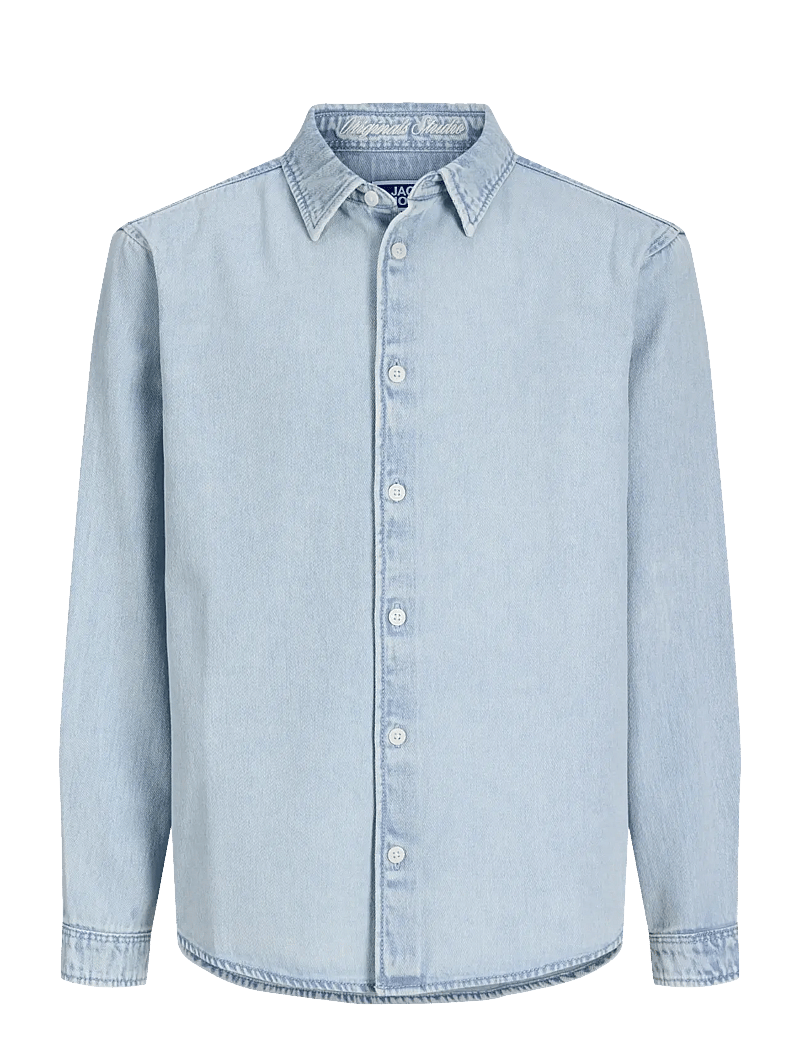 Jack & Jones - JORNORREBRO DENIM SHIRT LS JNR - langærmede skjorter - light blue denim - 1