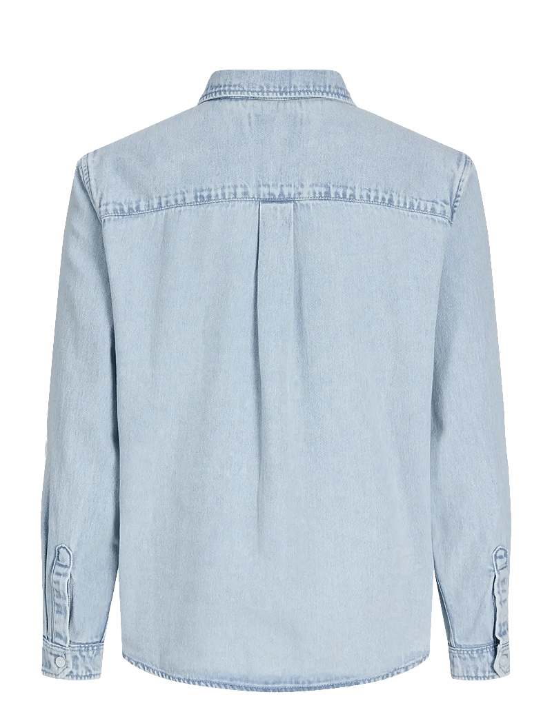 Jack & Jones - JORNORREBRO DENIM SHIRT LS JNR - langærmede skjorter - light blue denim - 2