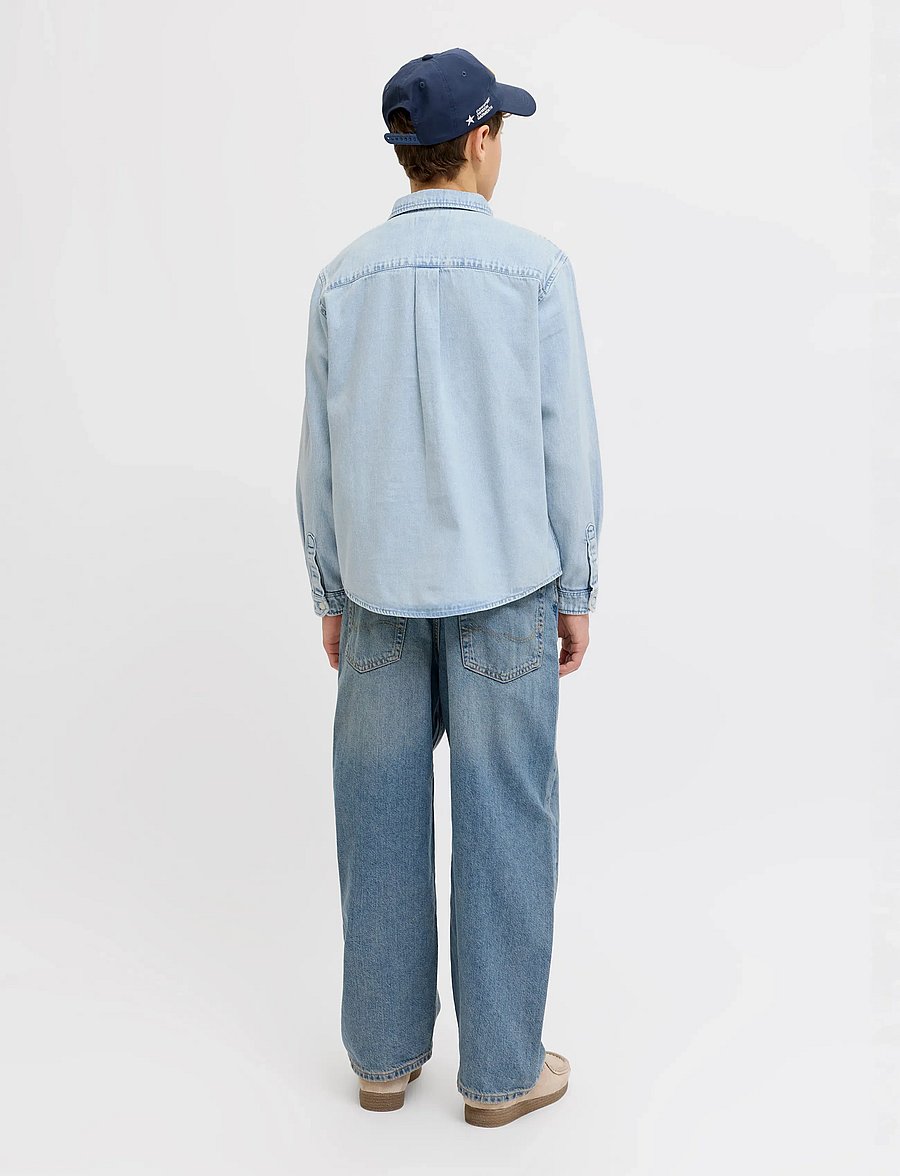 Jack & Jones - JORNORREBRO DENIM SHIRT LS JNR - chemises à manches longues - light blue denim - 3