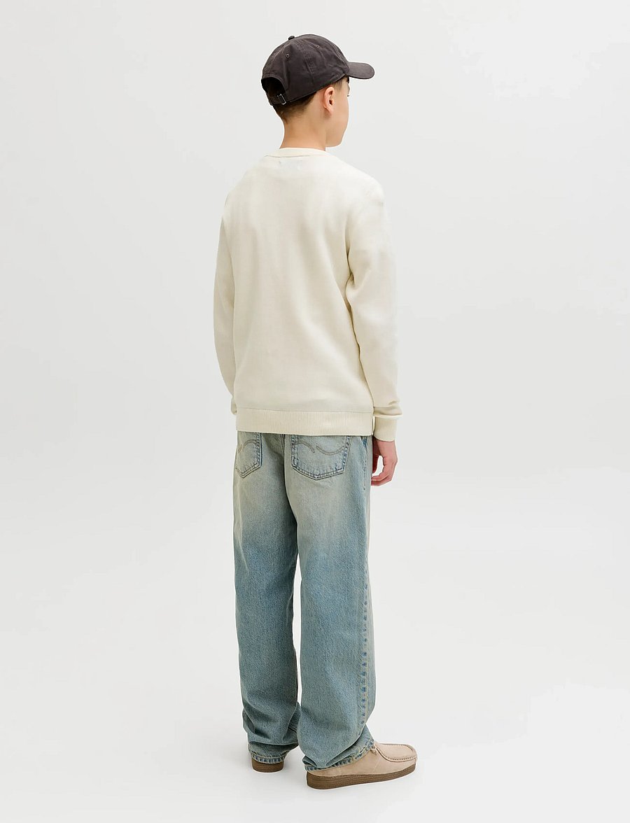 Jack & Jones - JORNORREBRO LIGHT KNIT CREW NECK JNR - trøjer - sea salt - 2