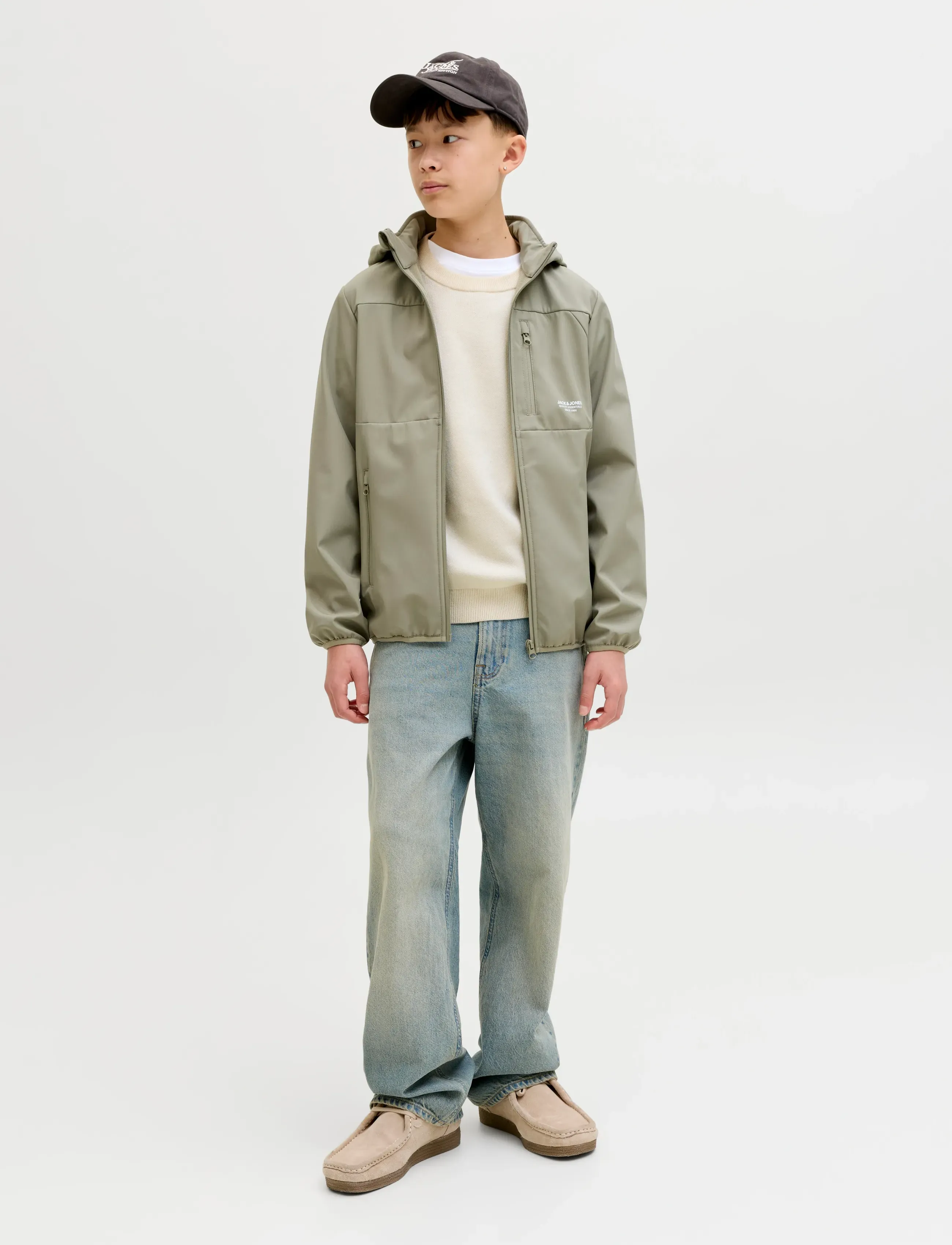 Jack & Jones - JORNORREBRO LIGHT KNIT CREW NECK JNR - trøjer - sea salt - 3