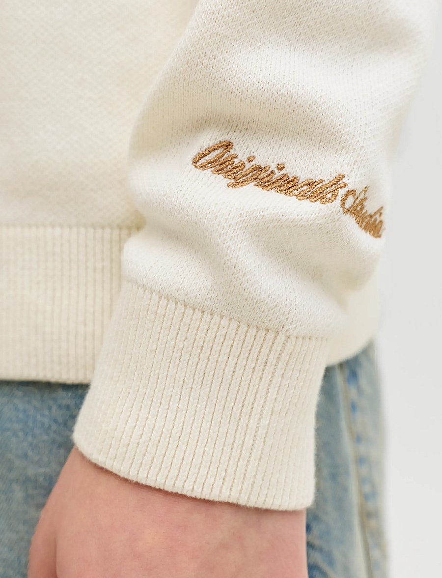 Jack & Jones - JORNORREBRO LIGHT KNIT CREW NECK JNR - trøjer - sea salt - 4