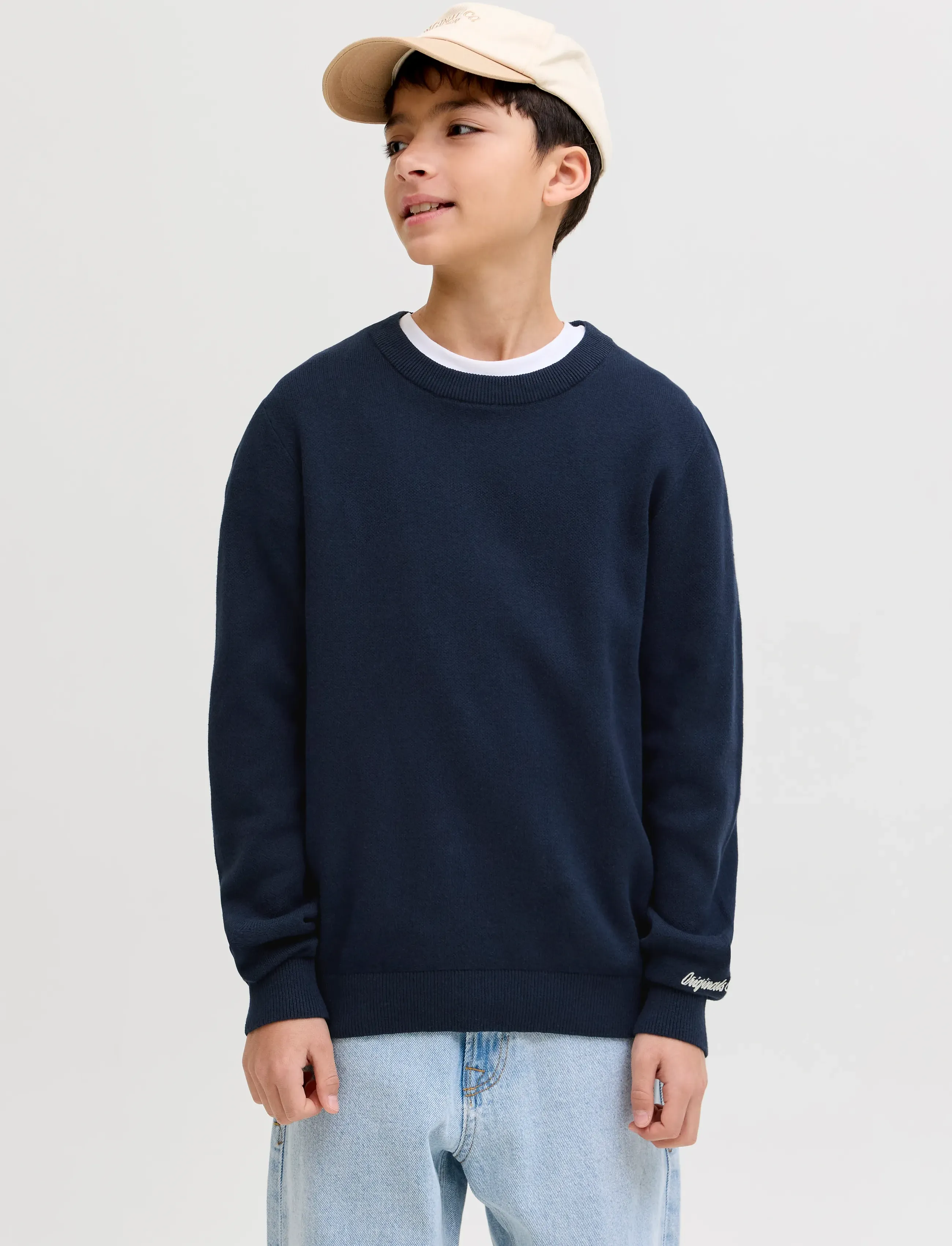 Jack & Jones JORNORREBRO LIGHT KNIT CREW NECK JNR - Gensere - SKY CAPTAIN / navy
