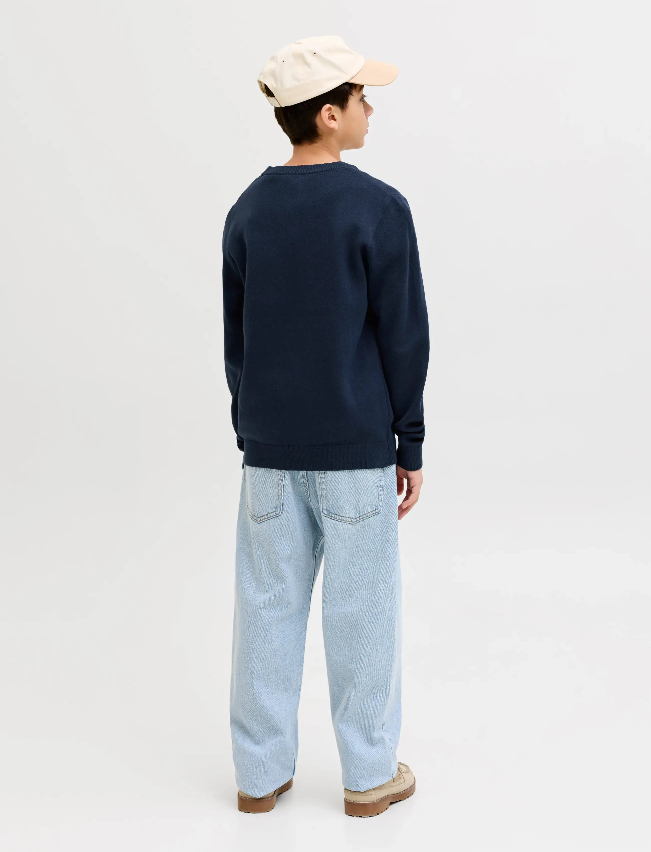 Jack & Jones - JORNORREBRO LIGHT KNIT CREW NECK JNR - džemprid - sky captain - 3