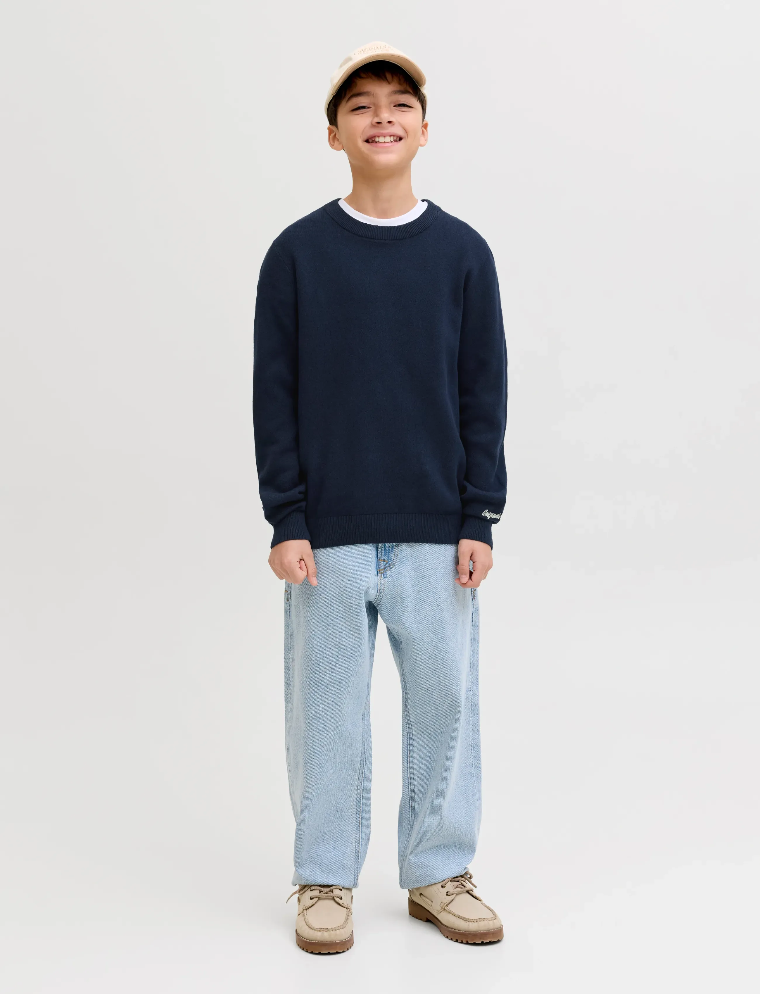 Jack & Jones - JORNORREBRO LIGHT KNIT CREW NECK JNR - džemprid - sky captain - 4