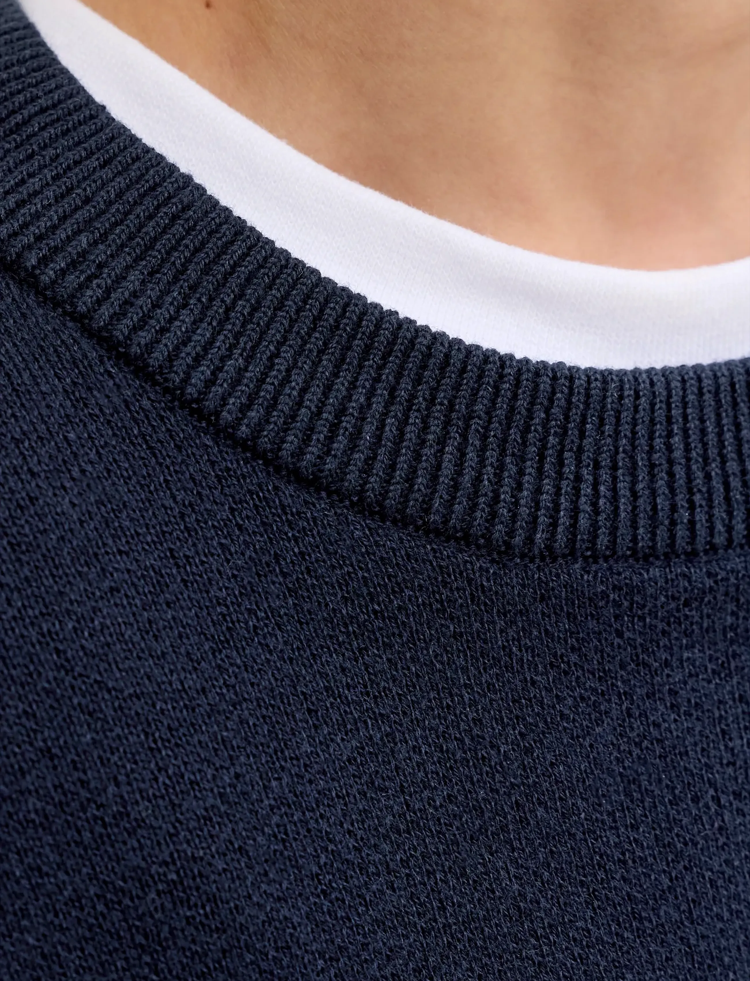 Jack & Jones JORNORREBRO LIGHT KNIT CREW NECK JNR - Meestele - SKY CAPTAIN / navy