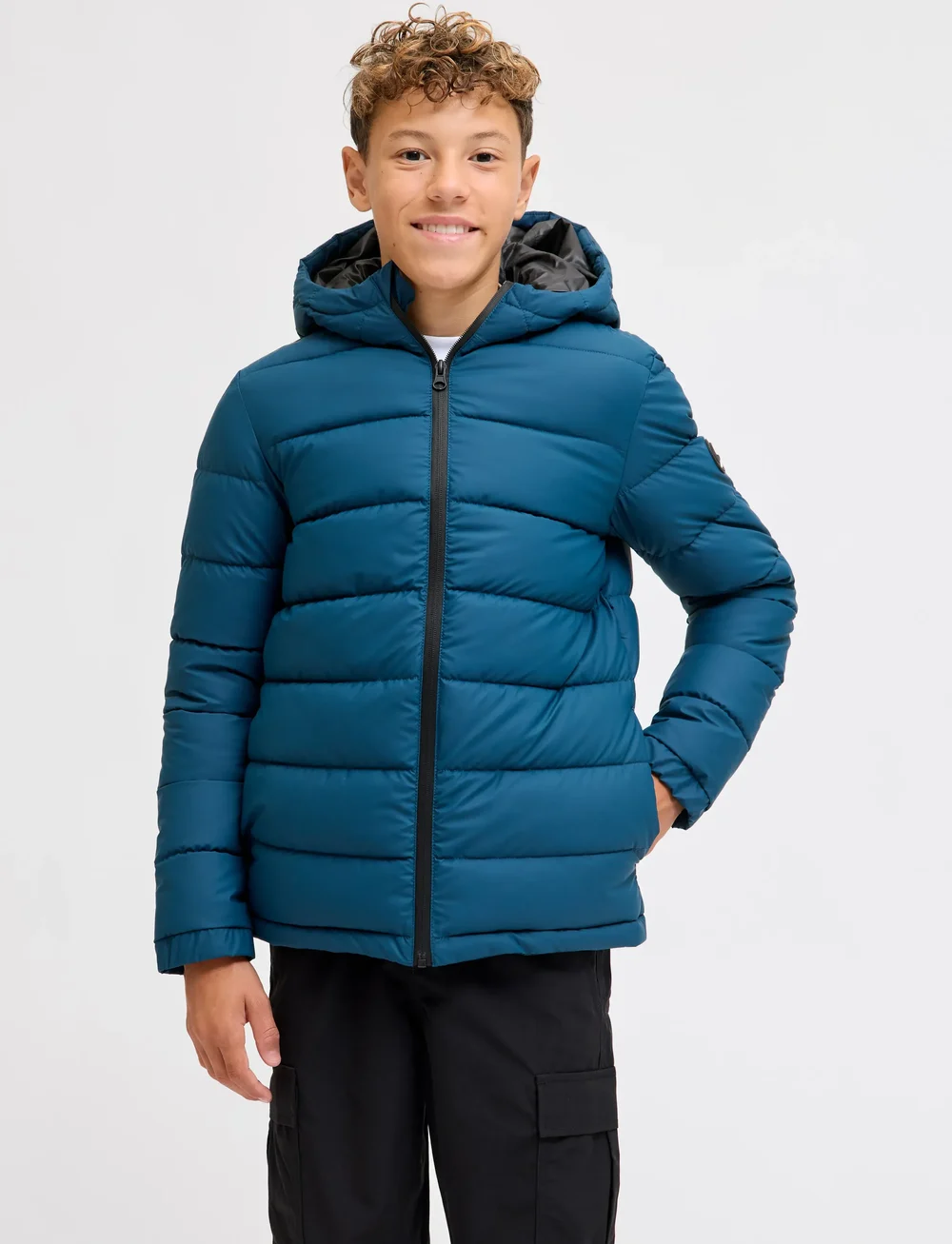 Jack & Jones - JCOPOINT PU PUFFER JACKET BF JNR - winterjacke - titan - 0