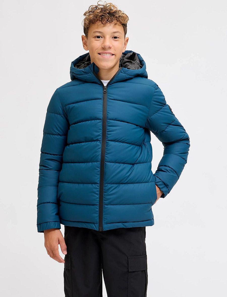 Jack & Jones - JCOPOINT PU PUFFER JACKET BF JNR - talvejope - titan - 0
