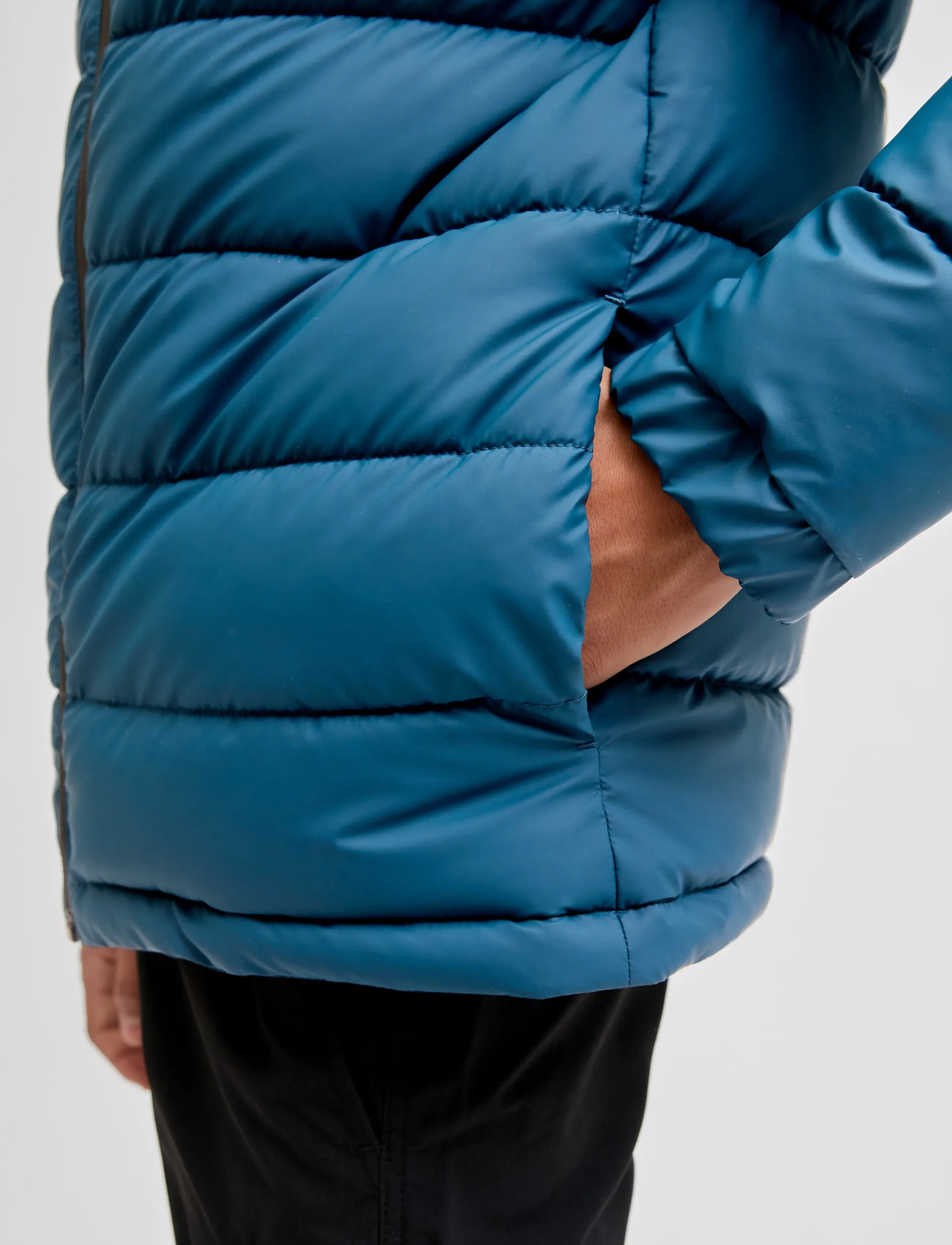 Jack & Jones - JCOPOINT PU PUFFER JACKET BF JNR - polsterēts un stepēts - titan - 3