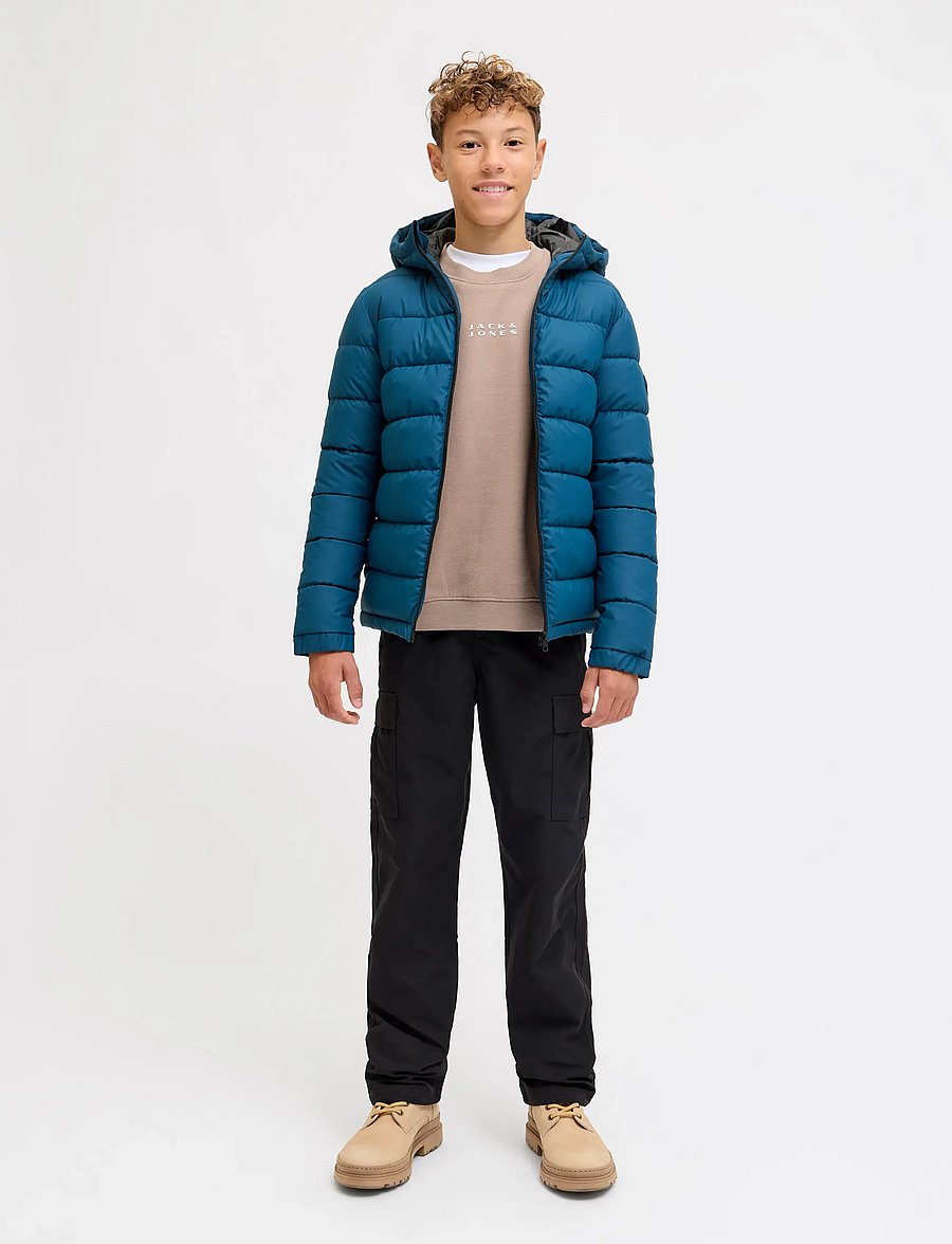 Jack & Jones - JCOPOINT PU PUFFER JACKET BF JNR - talvejope - titan - 4