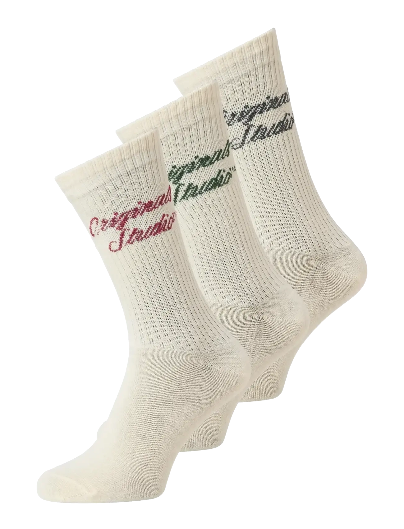 JACK & JONES Jacnorrebro Tennis Socken 3 Pack Jnr Cream - 33-37 - Herren