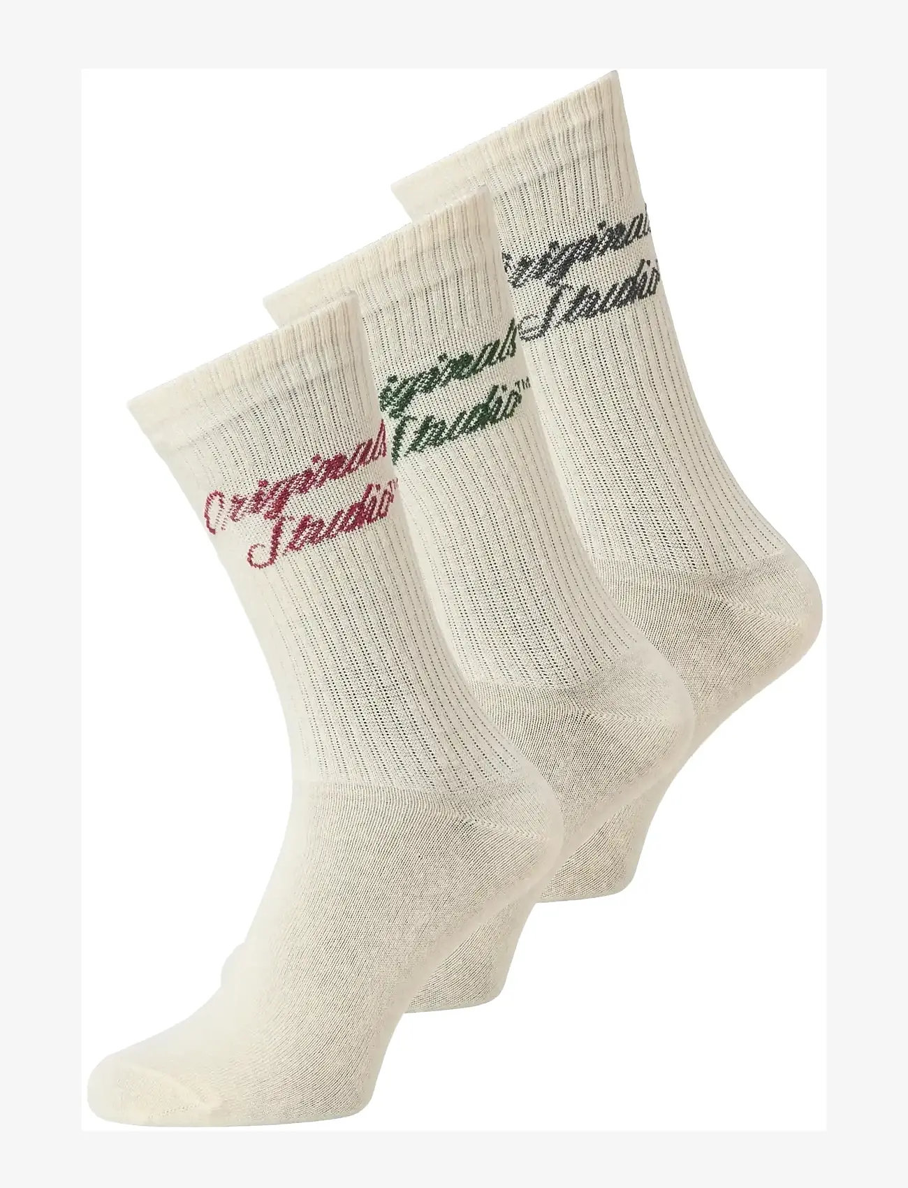 Jack & Jones - JACNORREBRO TENNIS SOCKS 3 PACK JNR - crew-socken - antique white - 0