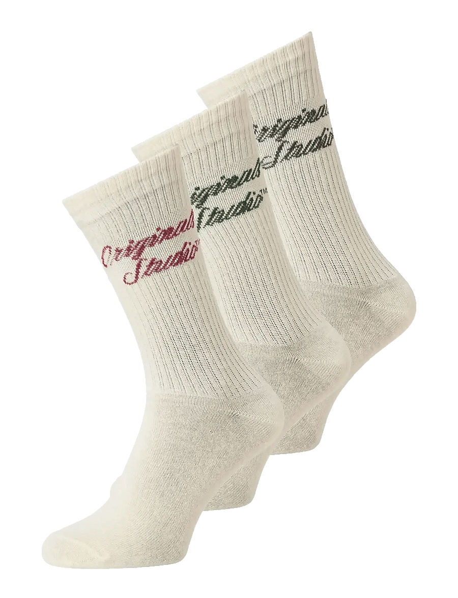 Jack & Jones - JACNORREBRO TENNIS SOCKS 3 PACK JNR - sokker - antique white - 0