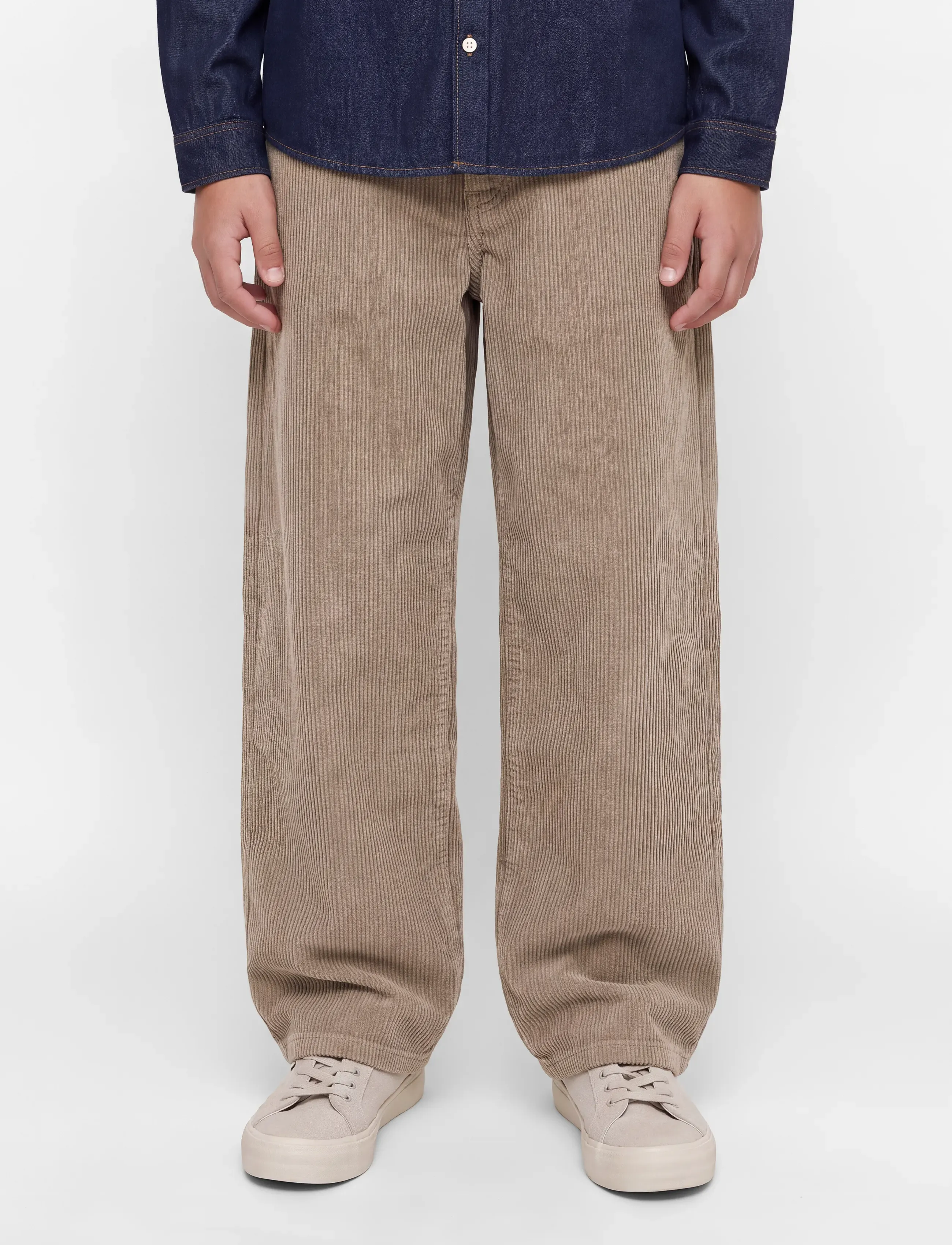 Jack & Jones JPSTALEX ORIGINAL CORDUROY PANT JNR - Underdele - BRINDLE / brown