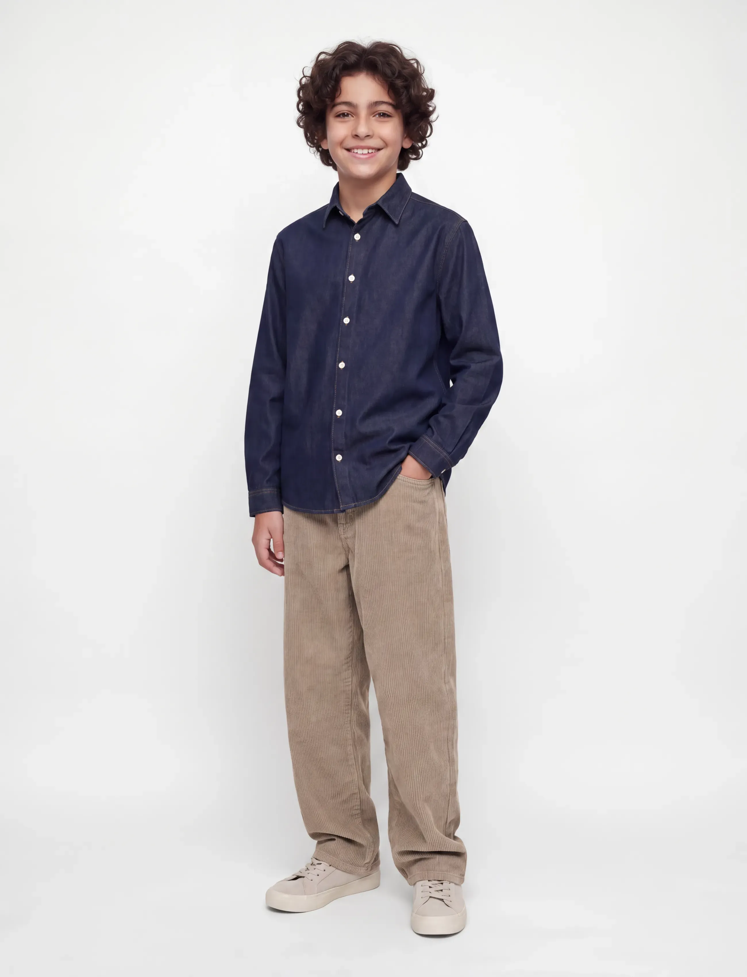 Jack & Jones - JPSTALEX ORIGINAL CORDUROY PANT JNR - bukser - brindle - 4