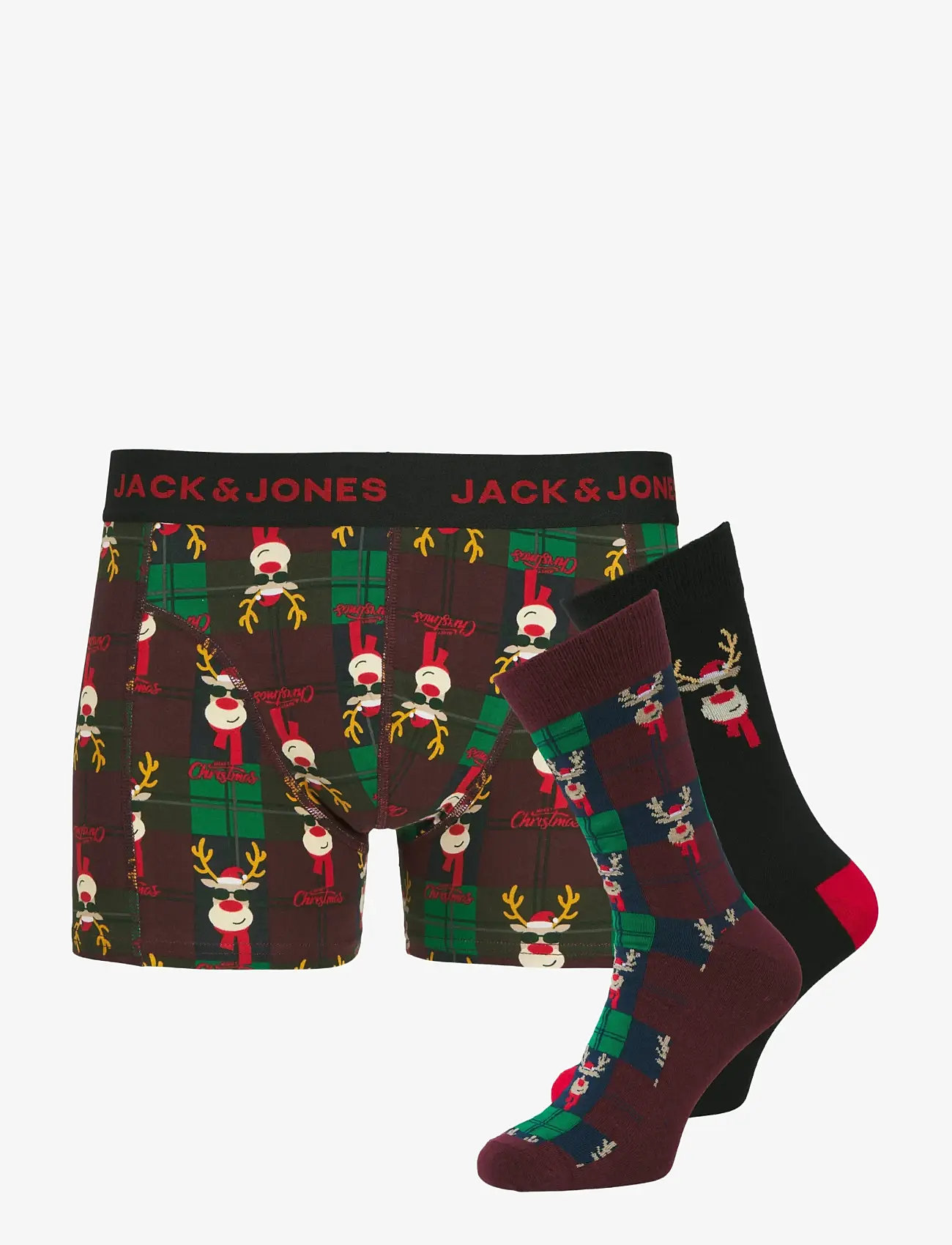 Jack & Jones - JACRUDOLPH GIFTBOX JNR - klassikalised sokid - winetasting - 0